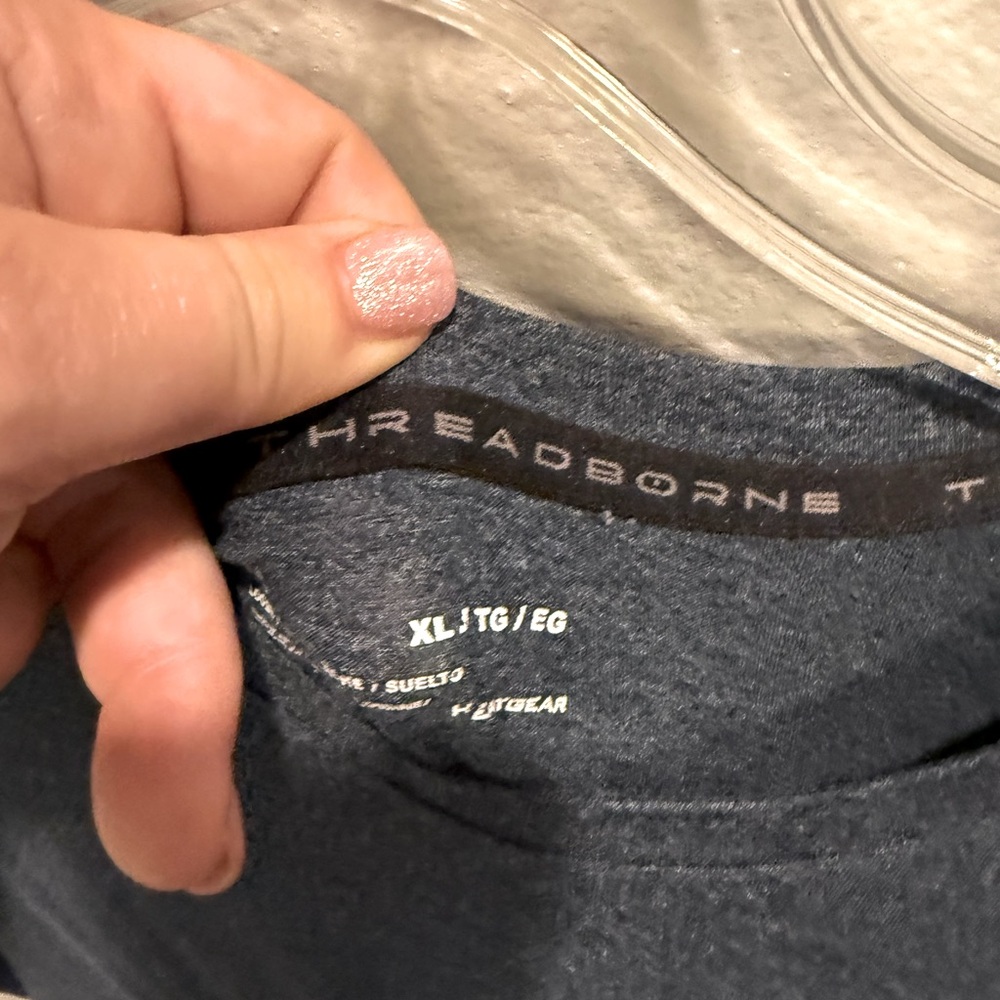 Under Armour Men's Dark blue threadborne XL TG Short Sleeve Tee - Picture 4 of 8